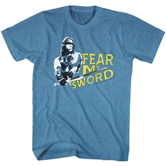 Tops - Conan The Barbarian Fear My Sword Unisex T Shirt